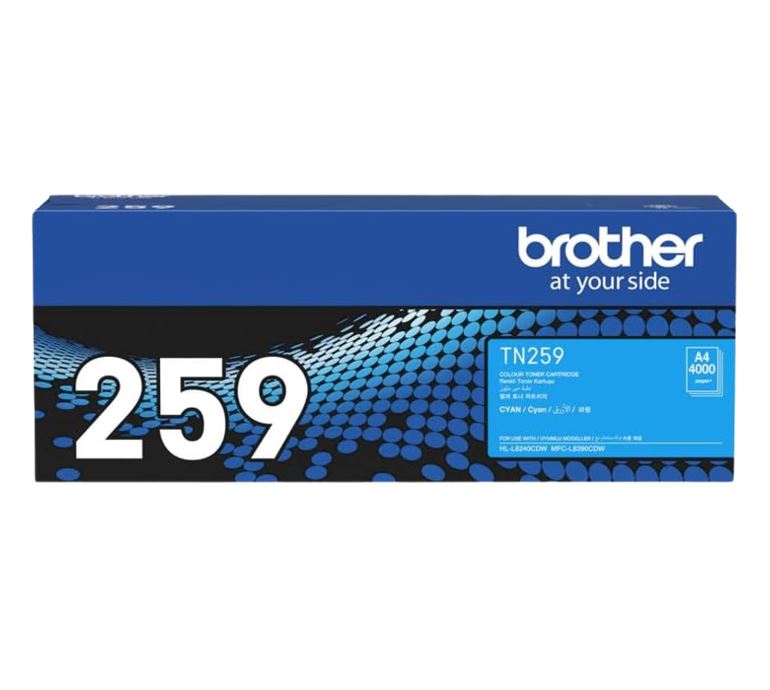 Brother TN-259C **NEW** CYAN SUPER HIGH YIELD CARTRIDGE TO SUIT MFC-L8390CDW/HL-L8240CDW  -Up to 4000pages - Image 2