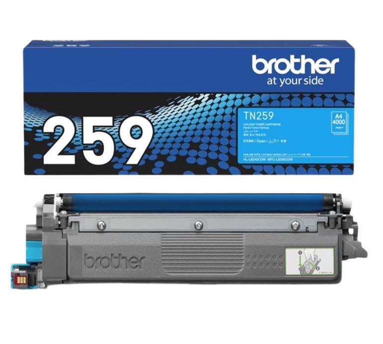 Brother TN-259C **NEW** CYAN SUPER HIGH YIELD CARTRIDGE TO SUIT MFC-L8390CDW/HL-L8240CDW  -Up to 4000pages - Image 3