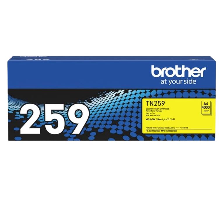 Brother TN-259Y **NEW** YELLOW SUPER HIGH YIELD CARTRIDGE TO SUIT MFC-L8390CDW/HL-L8240CDW -Up to 4000pages - Image 2