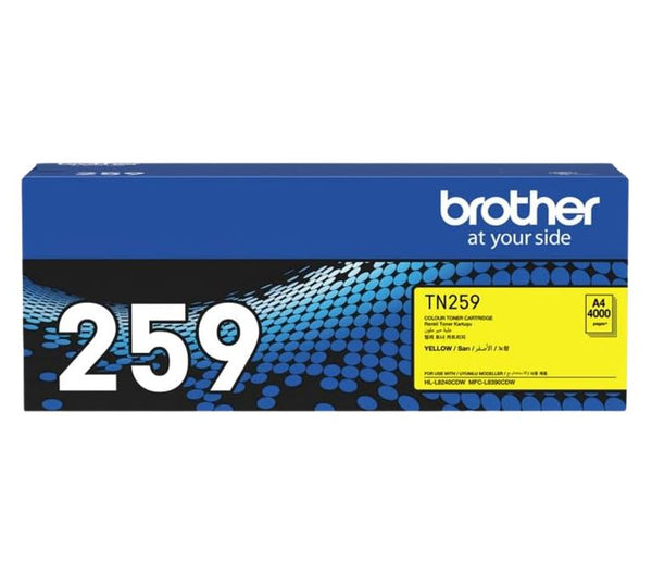 Brother TN-259Y **NEW** YELLOW SUPER HIGH YIELD CARTRIDGE TO SUIT MFC-L8390CDW/HL-L8240CDW -Up to 4000pages