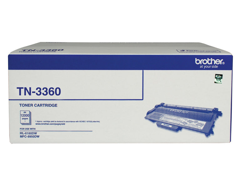 Brother TN-3360 Mono Laser Toner - Super High Yield (12000 pages) - HL-HL-6180DW & MFC-8950DW *B2B Exclusive* - Image 1