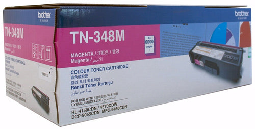 Brother TN-348M Colour Laser Toner - Super High Yield Megenta - HL-4150CDN/4570CDW, DCP-9055CDN, MFC-9460CDN/9970CDW - 6000 pages - Image 2