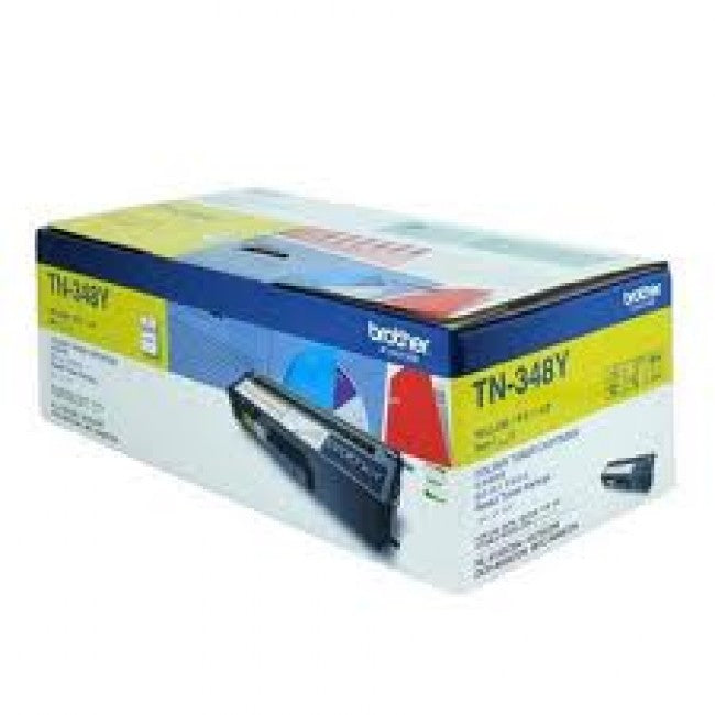 Brother TN-348Y Colour Laser Toner - Super Hight Yield Yellow- HL-4150CDN/4570CDW, DCP-9055CDN, MFC-9460CDN/9970CDW - 6000 pages - Image 2
