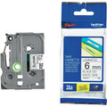 Brother 6mm Black on White TZE Tape - Image 1