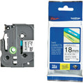 Brother 18mm Black on White TZE Tape - Image 1