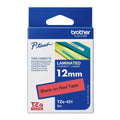 Brother TZE-431 12MM BLACK ON RED TZE TAPE - Image 1