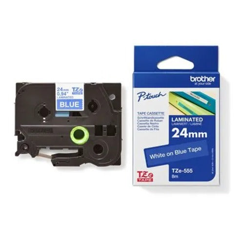 Brother 24mm White on Blue TZE Tape - Image 2