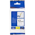 Brother 12mm Black on White Flexible TZE Tape - Image 1