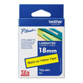 Brother TZE-FX641 - 18MM BLACK ON YELLOW FLEXIBLE TZ TAPE - Image 1