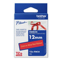 Brother RIBBON CONSUMABLE GOLD ON WINE RED 12MM X 4M - Image 1