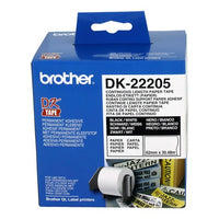 Brother White Continuous Paper Roll 62mmX30.48m - Image 1