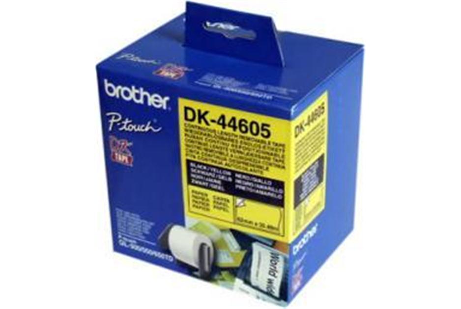 Brother Yellow 62mmx30.48m Roll PTouch QL-500/550/650TD - Image 2