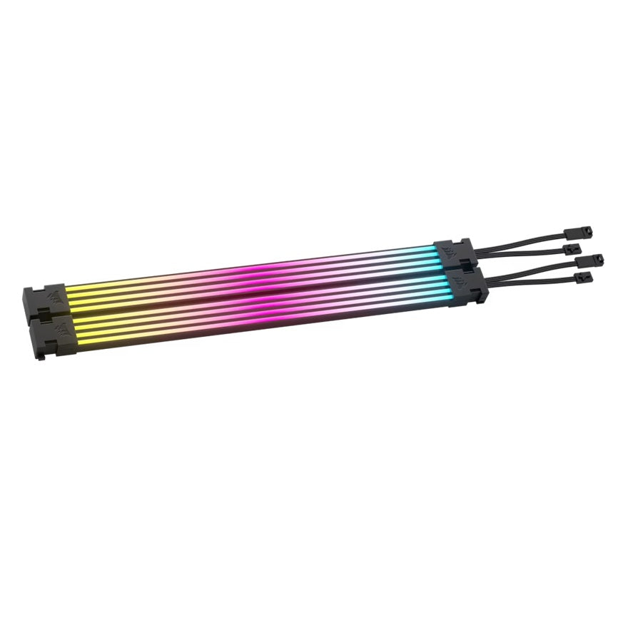 Corsair ARGB PSU Cable Strips: 2x230mm, 100 ARGB LEDs/strip, 5V ARGB/iCUE - Image 2