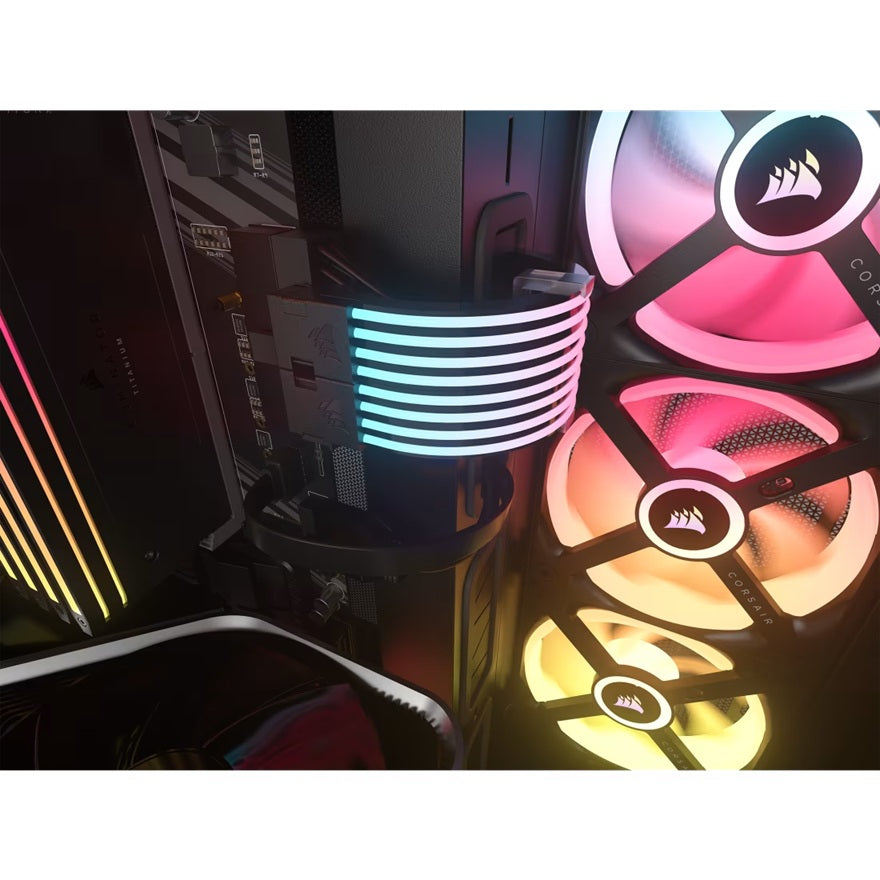 Corsair ARGB PSU Cable Strips: 2x230mm, 100 ARGB LEDs/strip, 5V ARGB/iCUE - Image 3