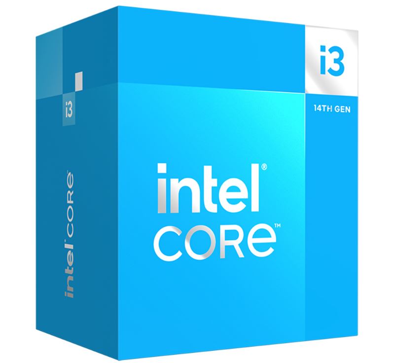 Intel i3 14100 CPU 3.5GHz (4.7GHz Turbo) 14th Gen LGA1700 4-Cores 8-Threads 17MB 60W UHD Graphics 730 Retail Raptor Lake with Fan - Image 1