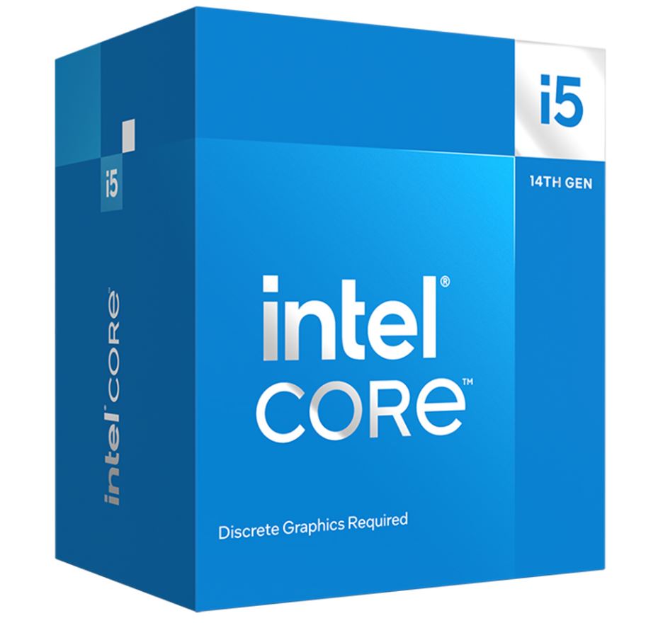 Intel i5 14400F CPU 3.5GHz (4.7GHz Turbo) 14th Gen LGA1700 10-Cores 16-Threads 29.5MB 65W Graphics Card Required Retail Raptor Lake with Fan - Image 1