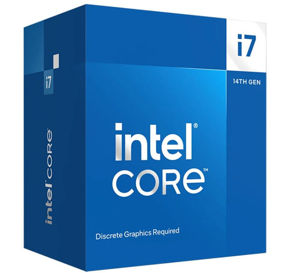 (LS)Intel i7 14700F CPU 4.2GHz (5.4GHz Turbo) 14th Gen LGA1700 20-Cores 28-Threads 61MB 65W Graphics Card Required Retail Raptor Lake with Fan