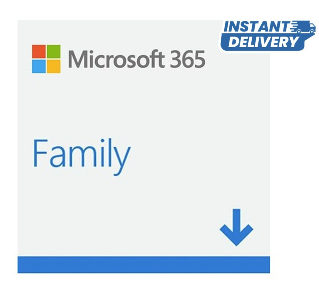Microsoft M365 Family 2025 1 Year Subscription Retail Pack for 1-6 Users Medialess for PC Mac iOS Android - Image 1