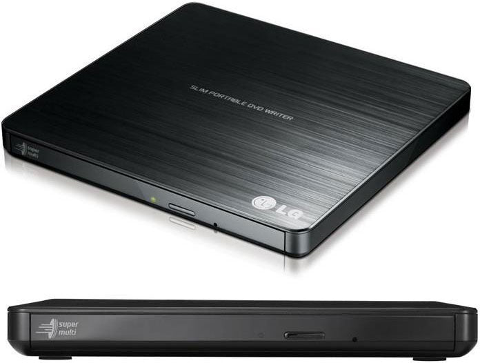 LG GP60NB50, 8x DVD-R Write Speed, 14mm Ultra Slim, USB 2.0, M-DISC Support, TV Connectivity, Silent Play, Windows & Mac Compatible(LS) - Image 1