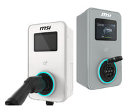 MSI ECO PREMIUM MAX OCPP 22kW (Gray) Socket, 22kW 3-phase 380–415V 32A; 7/11kW 1-phase; OCPP2.0.1; IP65/IK08; 5in display; WiFi; app; RFID/4G optional - Image 2
