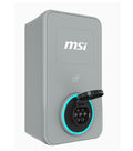MSI Eco Life Max(OCPP) 22kW-Gray, 3-phase 380-415V, 32A, WiFi, OCPP2.0.1, IP65, LED circle, solar ready, app, RFID opt, LAN opt, tethered/socket, 2yr - Image 1