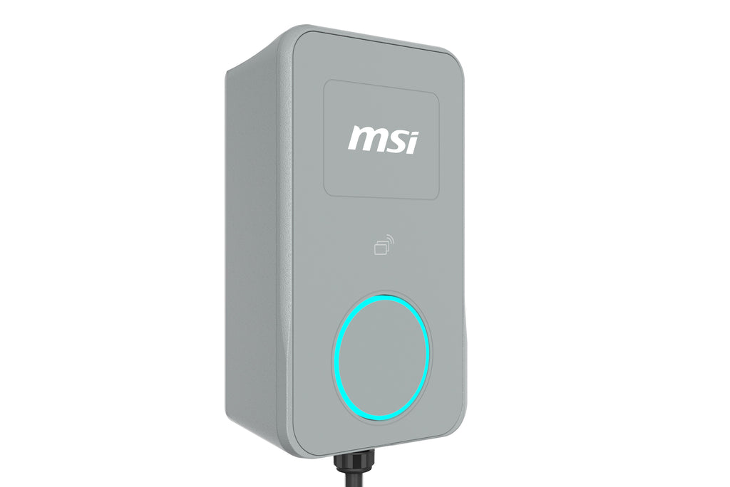 MSI Eco Life Max(OCPP) 22kW-Gray, 3-phase 380-415V, 32A, WiFi, OCPP2.0.1, IP65, LED circle, solar ready, app, RFID opt, LAN opt, tethered/socket, 2yr - Image 3