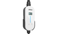 MSI Portable EV Charger White Ezgo 10A+15A+Home kit, Single Phase, 230V, 1PH, 2.3KW & 3.4KW, 5M Type 2 Charging gun, 1.8'LCD,  IP66, 1.5T, Bluetooth - Image 1