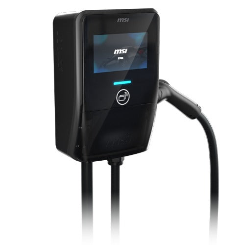 MSI Smart EV Charger EV Premium V2, Single Phase 32A, 7.4KW ,5M Type 2 Charging gun,  7" IPS,  IP55 (Charger) / IP67 (charging gun) - Image 1