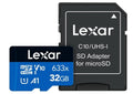 Lexar High-Performance 633x 32GB microSDHC™/ microSDXC™ UHS-I Card BLUE Series without adaptor including 1080p Full-HD, 3D, and 4K - Image 1