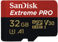 SanDisk Extreme Pro 32GB microSD SDHC SQXCG 100MB/s 90MB/s V30 U3 C10 UHS-1 4K UHD Shock temperature water & X-ray proof with SD Adaptor >16GB - Image 1