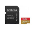 SanDisk Extreme microSDXC, SQXAA 128GB, V30, U3, C10, A2, UHS-I, 190MB/s R, 90MB/s W, 4x6, SD adaptor, Lifetime Limited, Action Cam (EOL) - Image 1