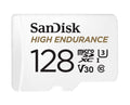 SanDisk High Endurance 128GB microSD 100MB/s 40MB/s 10K hrs 4K UHD C10 U3 V30 -40°C to 85°C Heat Freeze Shock Temperature Water X-ray Proof SD Adapter - Image 1