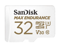SanDisk Max Endurance 32GB microSD 100MB/s 40MB/s 20K hrs 4K UHD C10 U3 V30 -40°C to 85°C Heat Freeze Shock Temperature Water X-ray Proof SD Adapter - Image 2