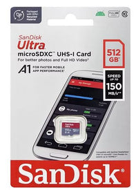SanDisk 512GB Ultra MicroSDXC UHS-I Memory Card - 150MB/s -Capacity: 512GB - Compatibility: Compatible with microSDHC and microSDXC (SDSQUAC-512G-GN6) - Image 2
