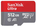 SanDisk 512GB Ultra MicroSDXC UHS-I Memory Card - 150MB/s -Capacity: 512GB - Compatibility: Compatible with microSDHC and microSDXC (SDSQUAC-512G-GN6) - Image 1