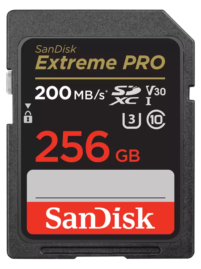 SanDisk 256GB Extreme PRO Memory Card 200MB/s Full HD & 4K UHD Class 30 Speed Shock Proof Temperature Proof Water Proof X-ray Proof (EOL) - Image 2