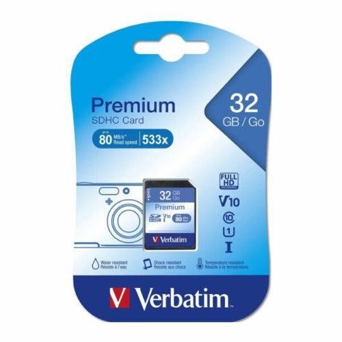 Verbatim SDHC 32GB (Class 10) Up to 45MB/Sec 300X read speed - Image 2