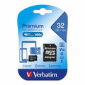 Verbatim 32GB MicroSD SDHC SDXC Class10 UHS-I Memory Card 45MB/s Read 10MB/s Write 300X Read Speed with standard SD adaptor - Image 1