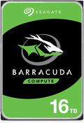 Seagate 16TB 3.5" Barracuda, SATA 6Gb/s, CMR, 7200RPM, 512MB Cache, 512e, HDD, 2 Years Warranty - Image 1