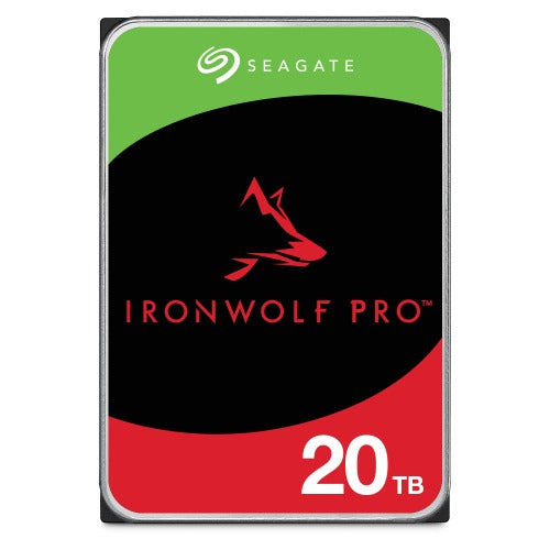 Seagate 20TB 3.5" IronWolf PRO NAS SATA 6Gb/s  7200RPM 256MB Cache HDD. 5 Years Warranty