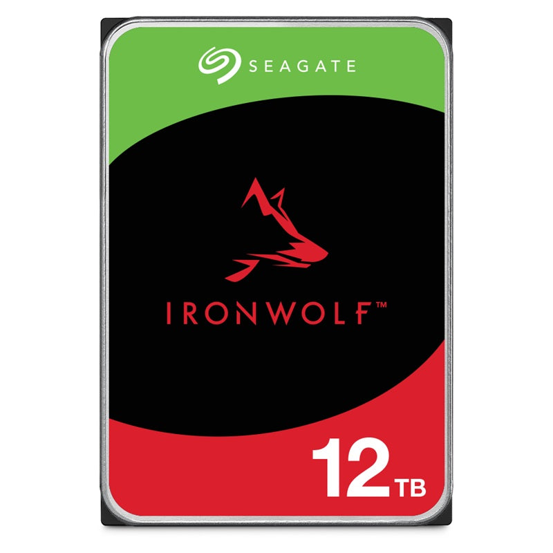 Seagate 12TB 3.5" IronWolf SATA3 NAS 24x7 7200RPM Performance HDD (ST12000VN0008) 3 Years Warranty - Image 1