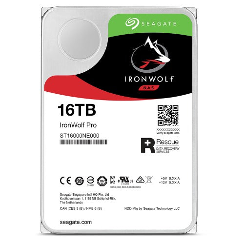 Seagate 16TB 3.5" IronWolf Pro SATA NAS Hard Drive 7200 RPM 256MB Cache HDD. 5 Years Warranty - Image 2