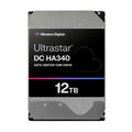 Western Digital 0B47063 Ultrastar DC HA340 Data Center 3.5” SATA HDD - 12TB Read/Wright 150/465 IOPS SATA 267MB/s 7200 RPM WUS721212BLE6L4 - Image 1