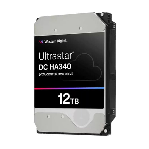 Western Digital 0B47063 Ultrastar DC HA340 Data Center 3.5” SATA HDD - 12TB Read/Wright 150/465 IOPS SATA 267MB/s 7200 RPM WUS721212BLE6L4 - Image 2