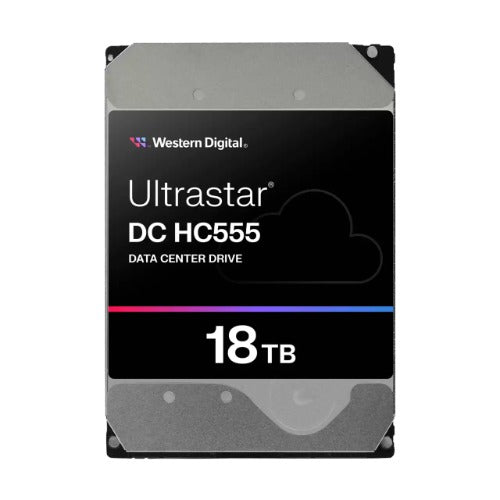 Western Digital WD Ultrastar 18TB 3.5" Enterprise HDD SATA 512MB 7200RPM 512E SE NP3 DC HC550 24x7 Server 2.5mil hrs MTBF 5yrs WUH722018CLE6L4 - Image 1