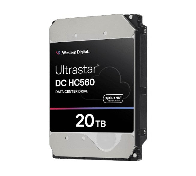 Western Digital WD Ultrastar DC HC560 20TB 3.5" SATA 7200 RPM  Cache 512MB 5-year limited warranty WUH722020BLE6L4 0F38785 (Base SE) - Image 2