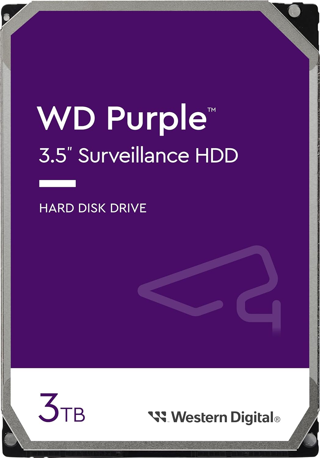 Western Digital WD Purple 3TB 3.5" SATA Surveillance HDD 256MB Cache 3-Year Limited Warranty (LS) --WD34PURZ - Image 1