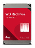 Western Digital WD Red Plus 4TB 3.5" NAS HDD SATA III NAS Hard Drive 5400 RPM 128MB Cache 180MB/S 180TB/Year 3Y warranty (WD40EFZZ) - Image 1