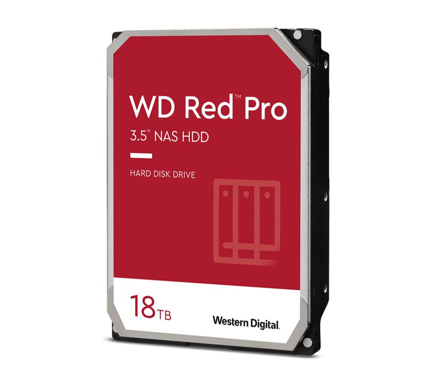Western Digital WD Red Pro 18TB 3.5" NAS HDD SATA3 7200RPM 512MB Cache 24x7 300TBW ~24-bays NASware 3.0 CMR Tech 5yrs wty - Image 1