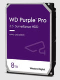 Western Digital WD Purple Pro 8TB 3.5" Surveillance HDD 7200RPM 256MB SATA3 245MB/s 550TBW 24x7 64 Cameras AV NVR DVR 2.5mil MTBF - Image 1